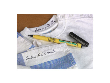 Pentel Marqueur pour tissus GREEN-LABEL NM10, noir