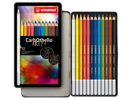 STABILO Crayon pastel CarbOthello ARTY+, étui de 12