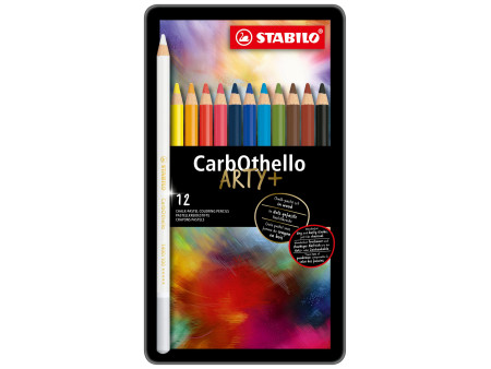 STABILO Crayon pastel CarbOthello ARTY+, étui de 12