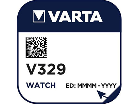 VARTA Pile oxyde argent pour montres, V329 1,55 Volt, 37mAh