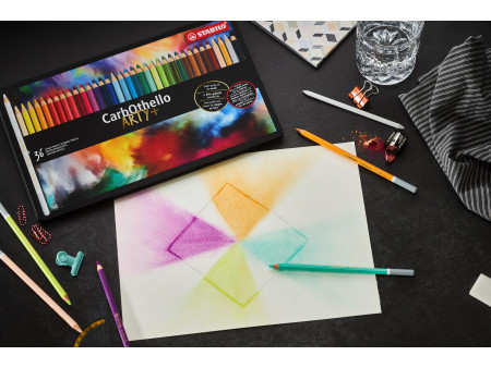 STABILO Crayon pastel CarbOthello ARTY+, étui de 12