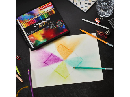 STABILO Crayon pastel CarbOthello ARTY+ étui de 24