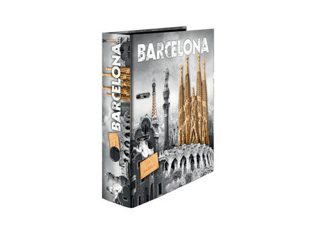 HERMA Classeur à levier à motifs 'Barcelona', A4, dos: 70 mm
