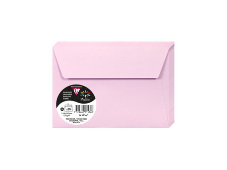 Pollen by Clairefontaine Enveloppes C6, rose dragée