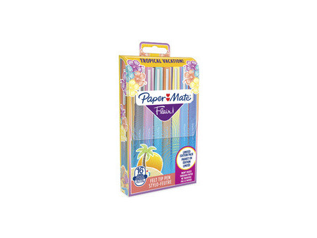 Paper:Mate Stylo feutre Flair TROPICAL VACATION, étui de 16