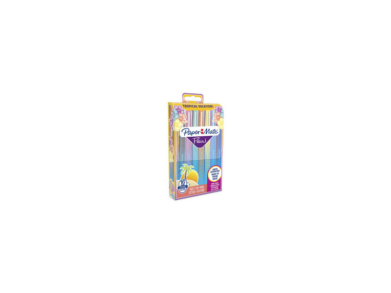 Paper:Mate Stylo feutre Flair TROPICAL VACATION, étui de 16