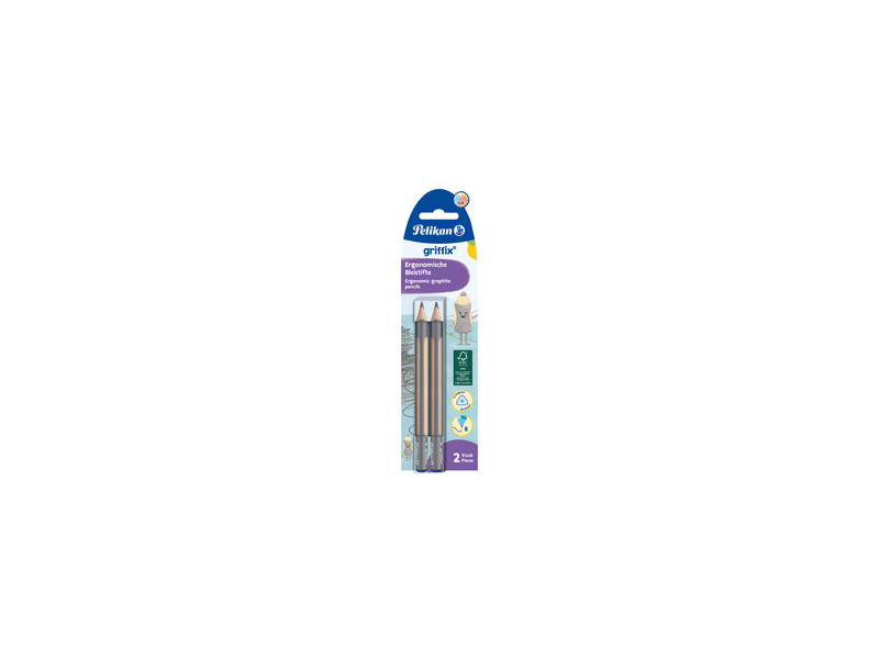 Pelikan Crayon de papier griffix, mine: B, carte blister