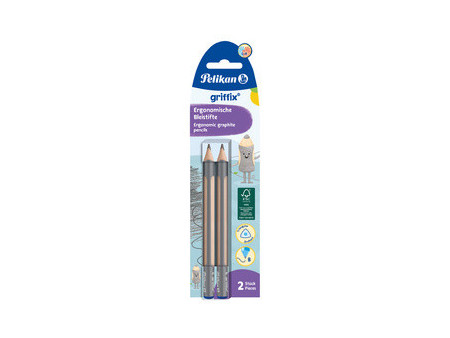 Pelikan Crayon de papier griffix, mine: B, carte blister