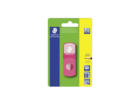 STAEDTLER Combi gomme - taille-crayon 511 SE, rose fluo