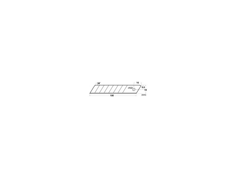 NT Cutter Lame de rechange BL-150P, 18 mm