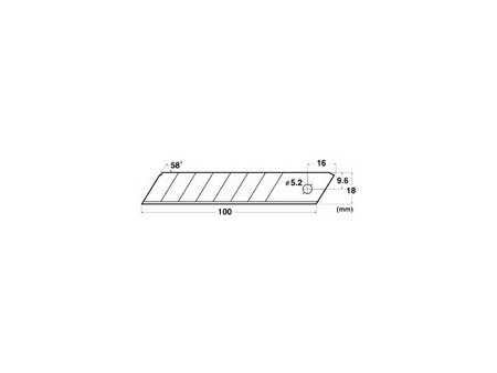 NT Cutter Lame de rechange BL-150P, 18 mm