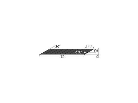 NT Lames de rechange BA15P pour cutter, largeur: 9 mm
