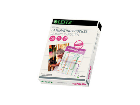 LEITZ Pochette de plastification, A4, brillant, 350 microns