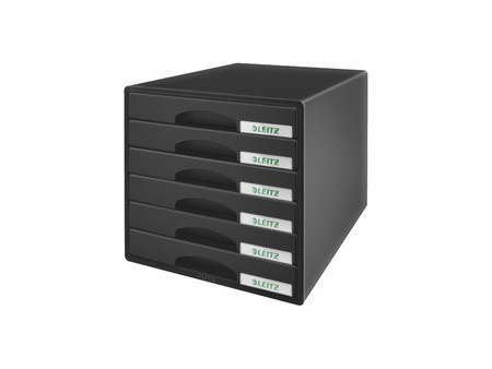 LEITZ Module de classement Plus, 6 tiroirs, bleu