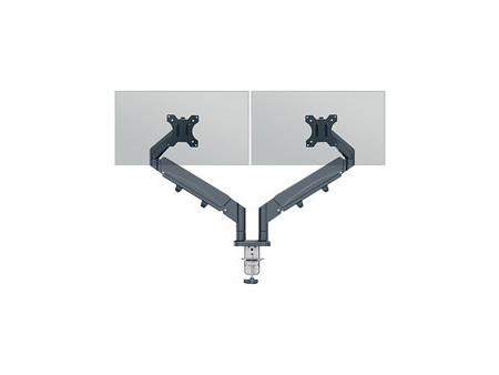 LEITZ Bras double pour écrans Ergo Dual, gris foncé
