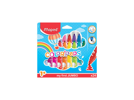 Maped my first Feutre COLOR'PEPS JUMBO, étui carton de 12
