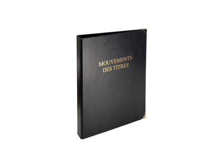 EXACOMPTA Reliure 'Mouvements des titres',classeur 4 anneaux