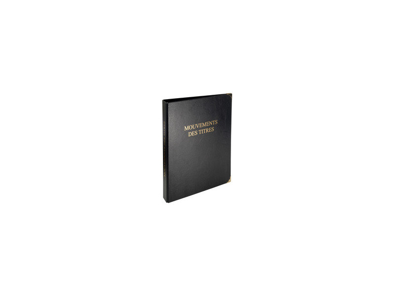 EXACOMPTA Reliure 'Mouvements des titres',classeur 4 anneaux
