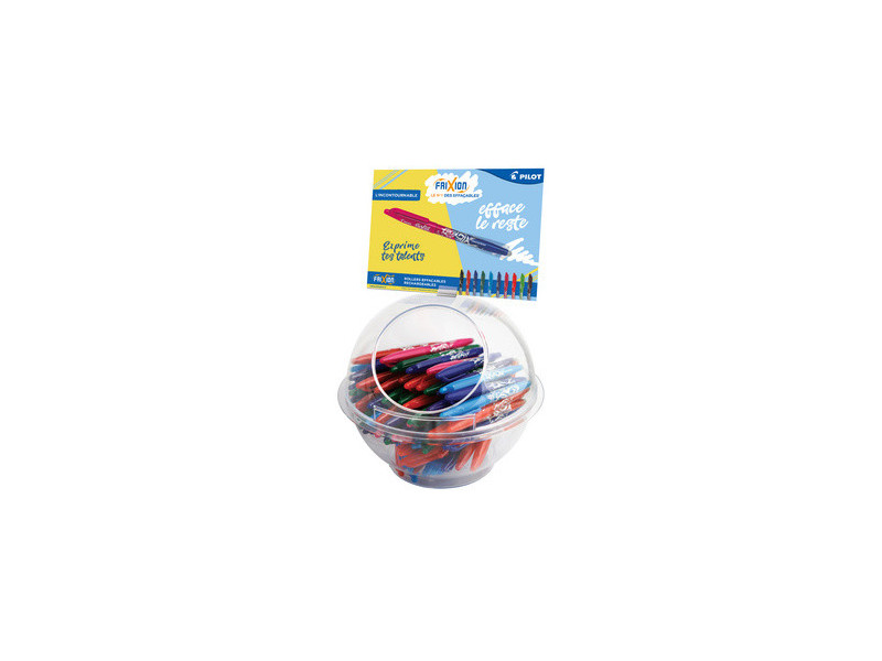 PILOT Stylo roller FRIXION BALL 07, présentoir de 108 pièces