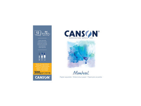 CANSON Bloc papier aquarelle 'Montval', 240 x 320 mm