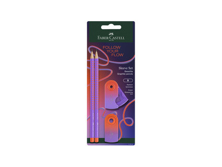 FABER-CASTELL Kit d'écriture GRIP Flow Edition, blushing sky
