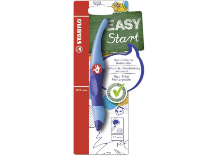 STABILO Stylo roller EASYoriginal, pour droitiers, bleu