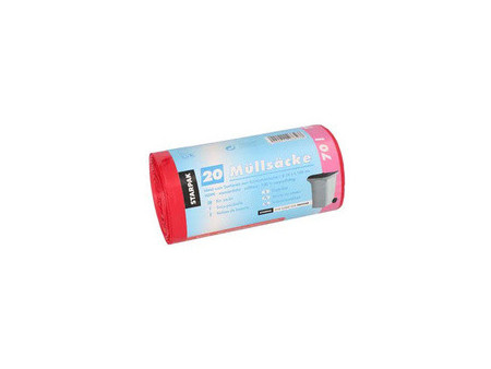 STARPAK Sac poubelle HDPE, 60 litres, blanc