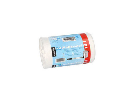STARPAK Sac poubelle HDPE, 60 litres, blanc