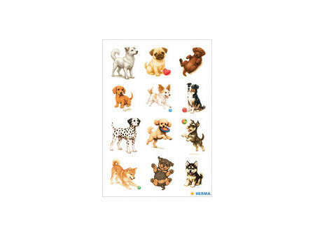 HERMA Autocollants DECOR 'Photos de chiots'