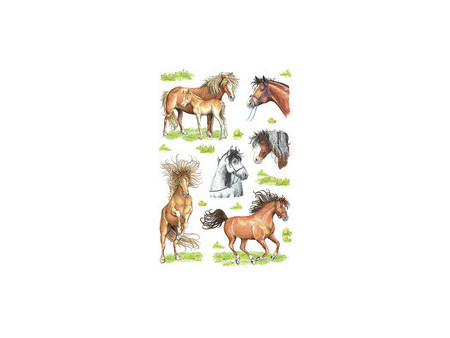 HERMA Sticker DECOR 'Têtes de chevaux'