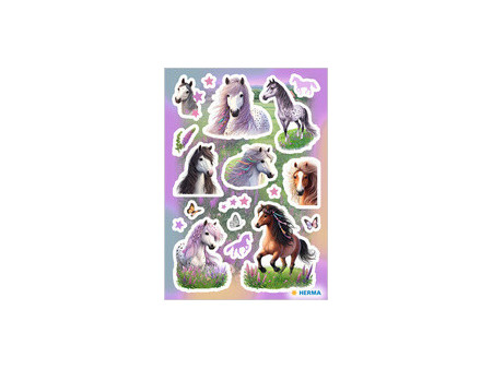 HERMA Sticker DECOR 'Têtes de chevaux'