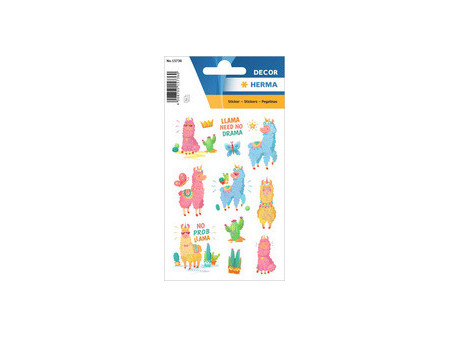 HERMA Autocollants DECOR 'Lama - no drama'