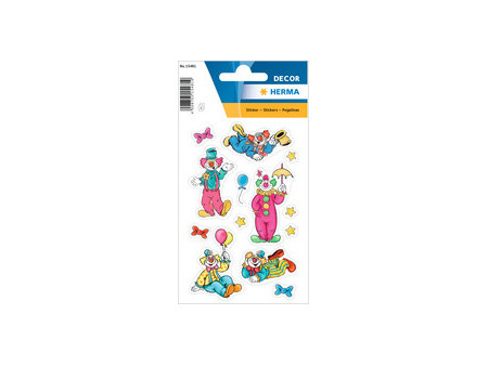 HERMA Sticker DECOR 'Clowns', en papier, brillant