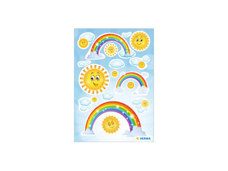 HERMA Sticker MAGIC 'Rainbow', en film, pailleté