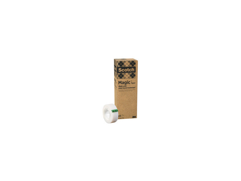 3M Scotch Ruban adhésif Magic 900, 19 mm x 33 m, paquet de 9
