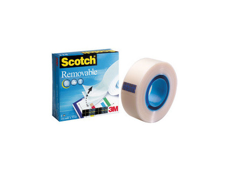 3M Scotch Ruban adhésif Magic 811, amovible, 19 mm x 33 m