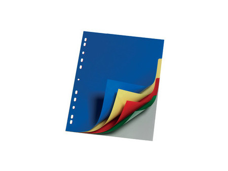 DURABLE Intercalaires en plastique, A4, PP, 10 touches