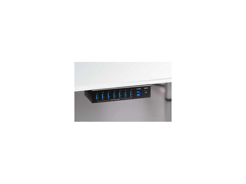 LogiLink Hub industriel USB 3.0, 7 ports, noir