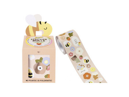 folia Sticker FLOWERS & BEES, sur rouleau, 4 m
