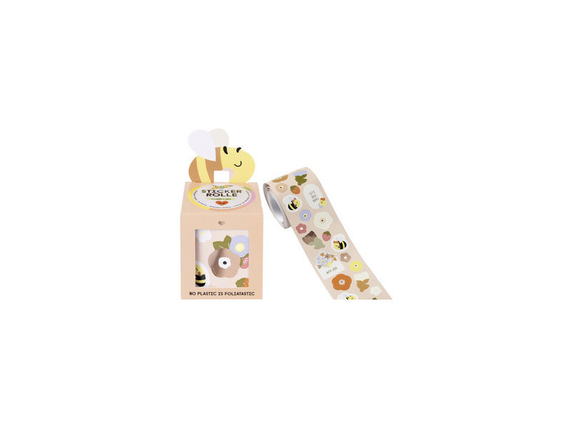 folia Sticker FLOWERS & BEES, sur rouleau, 4 m