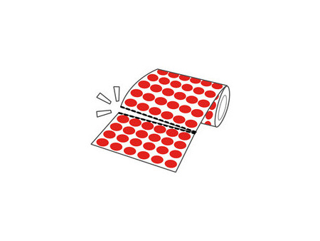 APLI Kids Gommette de couleur en rouleau, rouge