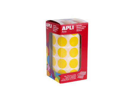 APLI Kids Gommette de couleur en rouleau, jaune