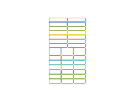 APLI kids Etiquettes adhésives plastifiées, pour les crayons