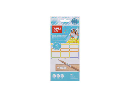 APLI kids Etiquettes adhésives plastifiées, pour les crayons