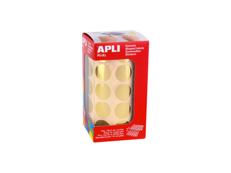 APLI kids Gommettes 'Rond' en rouleau, argent