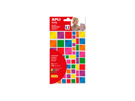 APLI kids Gommettes 'Rond' couleurs métallisées, assorti