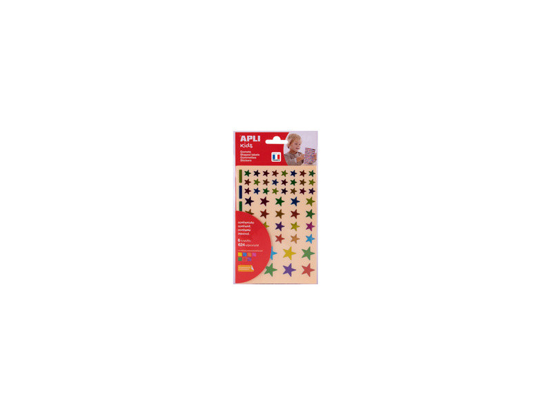 APLI kids Gommettes 'Etoile' couleurs métallisées, assorti