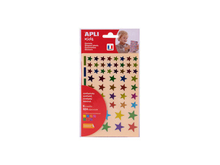 APLI kids Gommettes 'Carré' couleurs métallisées, assorti