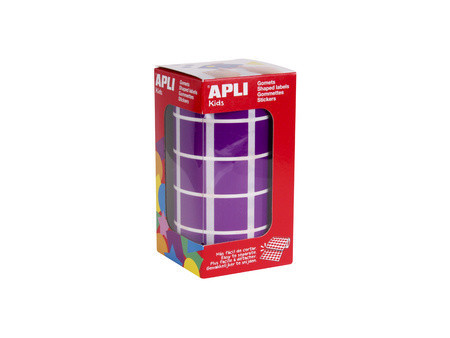 APLI Kids Gommette de couleur 'carré', en rouleau, rouge