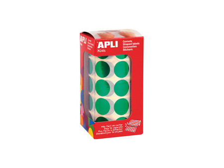 APLI kids Gommettes 'Rond' en rouleau, bleu métallisé